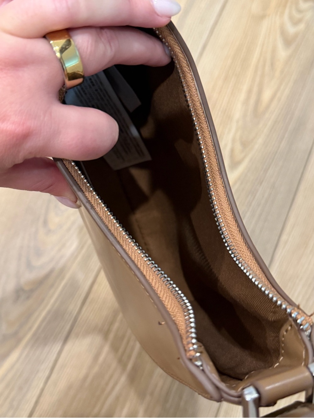 Mango Light Brown Shoulder Bag - Picture 4 of 5